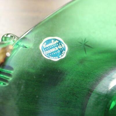 Lot 105 Paden City Cavalier Emerald Glo Bowl