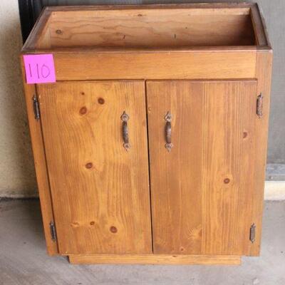 Lot 110 Pine Built-In Cabinet 2'6"x2'2"