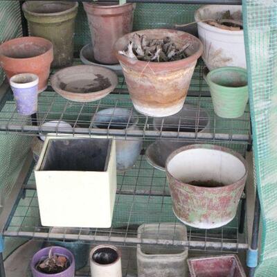 Lot 111 Greenhouse with Ceramic Pots
