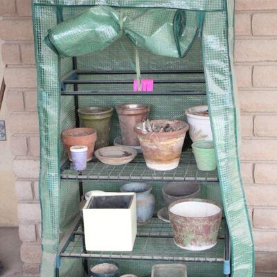Lot 111 Greenhouse with Ceramic Pots
