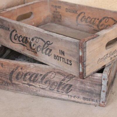 Lot 113 Vintage Los Angele Coca Cola Wooden Crates