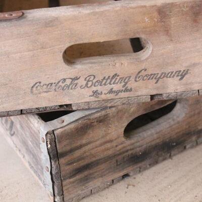 Lot 113 Vintage Los Angele Coca Cola Wooden Crates