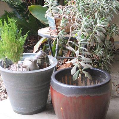Lot 120 Potted Plants, Margaret Hudson Dove, Table & More