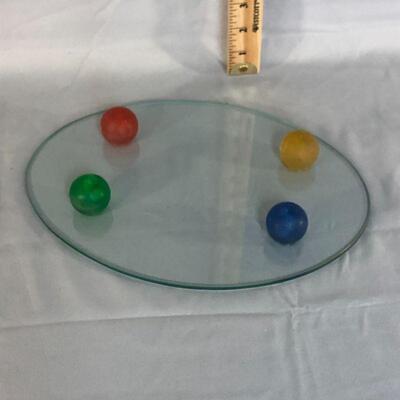 Lot 14 - Colorful Glass Vanity Tray