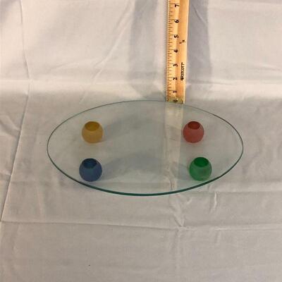 Lot 14 - Colorful Glass Vanity Tray