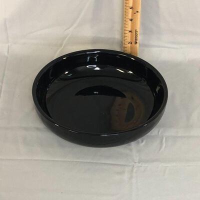 Lot 16 - Black Ceramic Serving Bowl Possibly McCoy