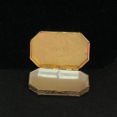 Lot 44 - Avon Embroidered Lid Pill Box
