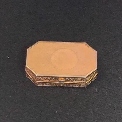 Lot 44 - Avon Embroidered Lid Pill Box