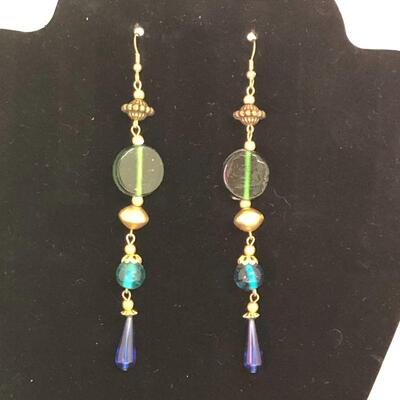 Lot 50 - Long Multi-Color Dangle Earrings