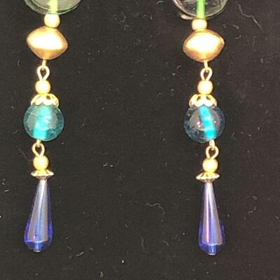 Lot 50 - Long Multi-Color Dangle Earrings