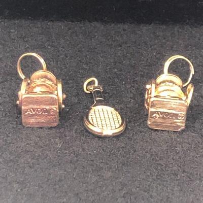 Lot 55 - Gold Tone Charms Avon