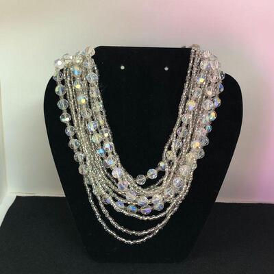 Lot 57 - Vintage Hattie Carnegie Multi-Strand Glass Bead Choker 