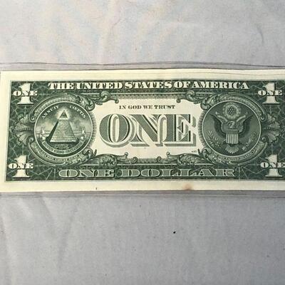 Lot 62 - 1957 B Blue Seal $1 Silver Certificate (Relisting)