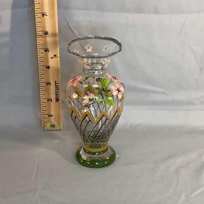 Lot 67- Hand Painted Vase by Tracy Porter