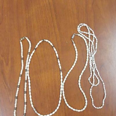 1 Monet & 3 Fresh water Pearl Necklaces