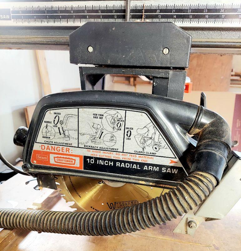 SEARS CRAFTSMAN 10 INCH RADIAL ARM SAW w/ CRAFTSMAN