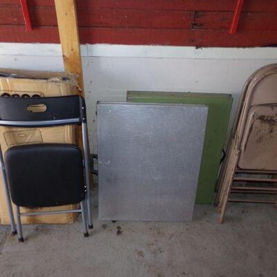 LOT 20  FOLDING TABLES & CHAIRS