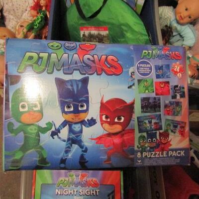 LOT 130  KIDS GAMES PJ MASKS PUZZLES AND MORE 