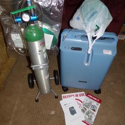 LOT 41  OXYGEN CONCENTRATOR AND TANK
