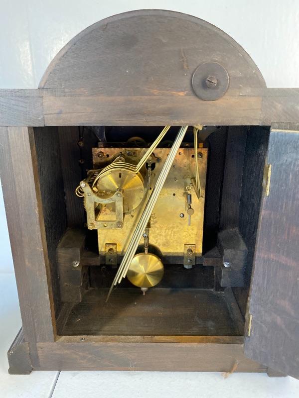 German Westminster Chime Mantel Clock Tempus Fugite