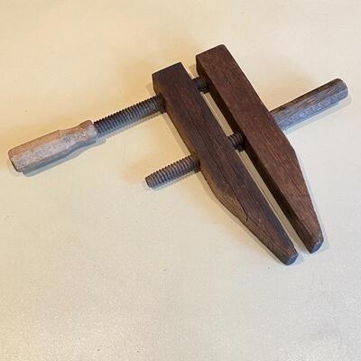 Vintage Wood Tools - Wood Plane & Wood Clamp