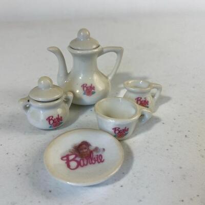 Vintage Porcelain Barbie Miniature Tea Set 