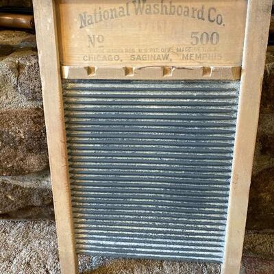 Vintage National Washboard No. 500 TOP NOTCH ZINC