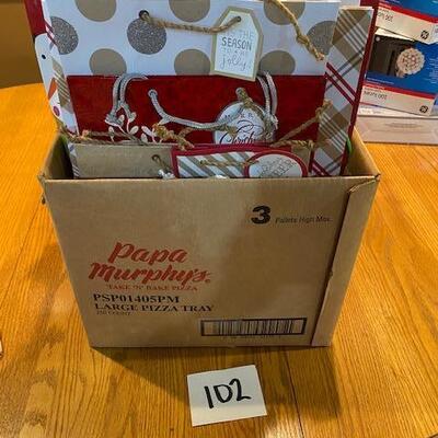 Lot of christmas gift bags