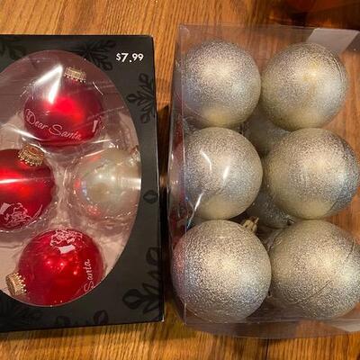 Lot of boxed Christmas ornaments