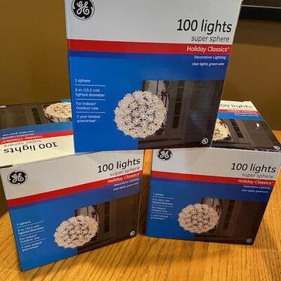 3 lighted spheres