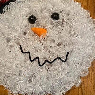 Snowman Wreath