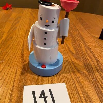 Toilet Paper Singing Snowman