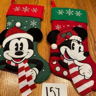 Mickey Mouse and Minnie Stockings