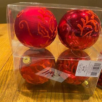 Lot of boxed Christmas ornaments