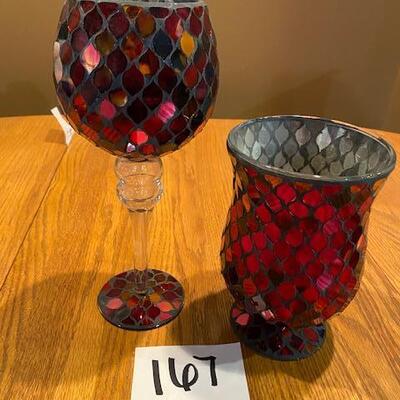 Lot of Red Glass  Decor