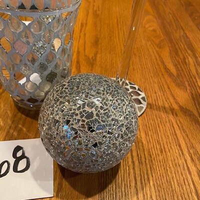 Lot of mirrored Glass Decor