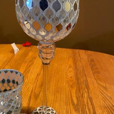 Lot of mirrored Glass Decor