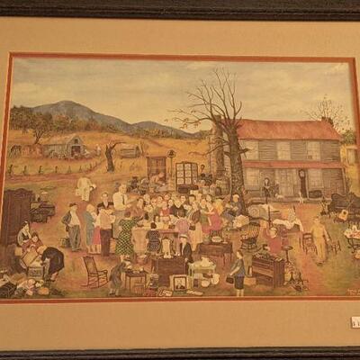 Queena Stovall Country Auction Sale Framed print (#9)