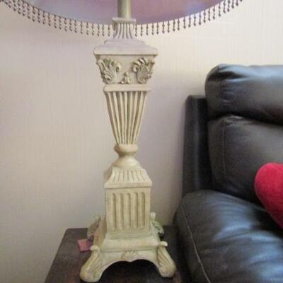 LOT 62  TWO MATCHING TABLE LAMPS
