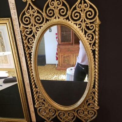 Gold Framed Mirror Decor