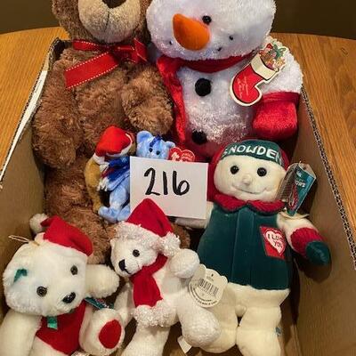 Lot of Christmas Plush