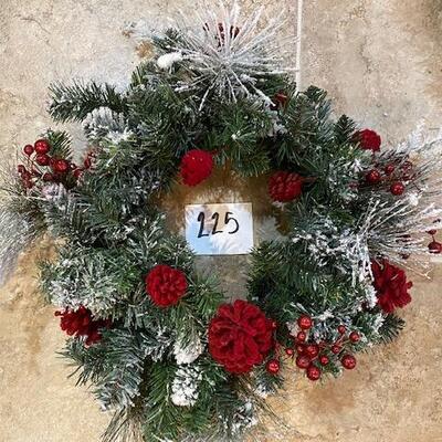Winter Wreath with Wreath Case