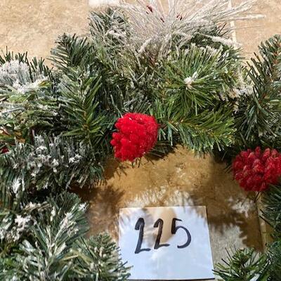 Winter Wreath with Wreath Case