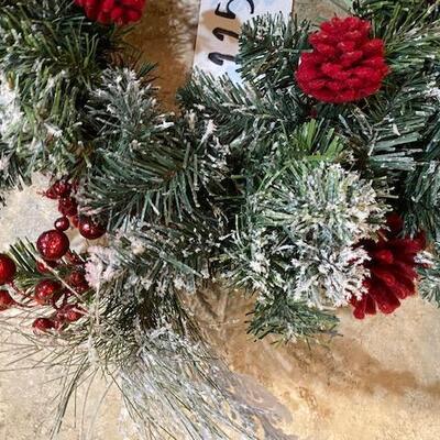 Winter Wreath with Wreath Case