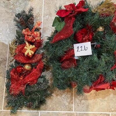 Wreath and matching spray