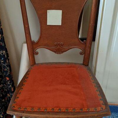 Antique pressed back chair (#31)