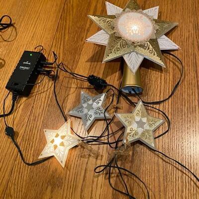 Hallmark tree topper and ornaments