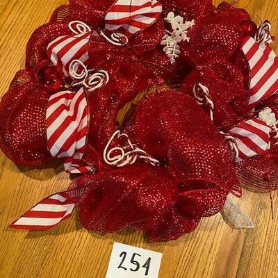 Red Christmas Wreath