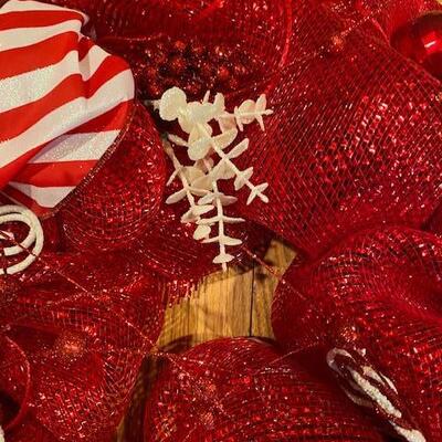 Red Christmas Wreath