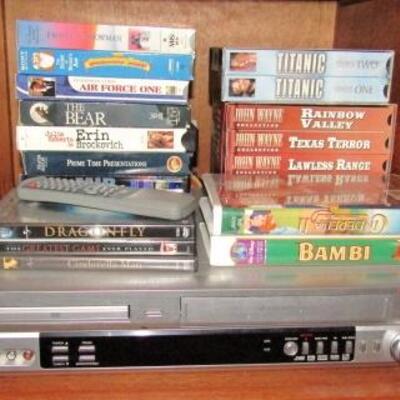LOT 80  ZENITH COMBO DVD/VHS PLAYER